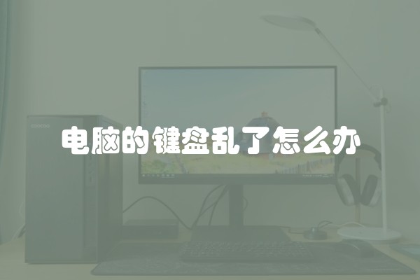 电脑的键盘乱了怎么办