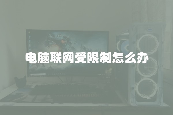 电脑联网受限制怎么办