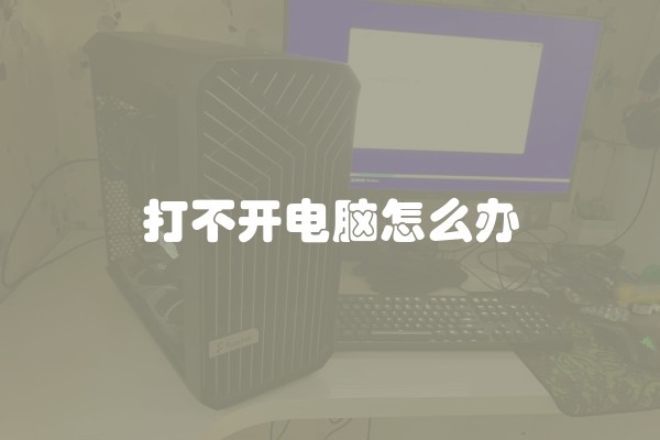 打不开电脑怎么办