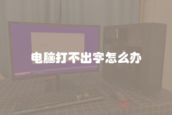 电脑打不出字怎么办