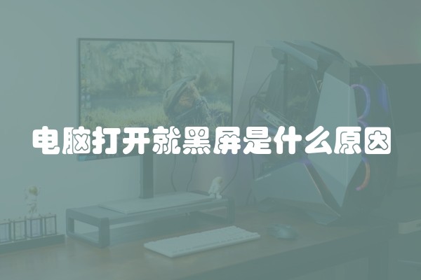电脑打开就黑屏是什么原因