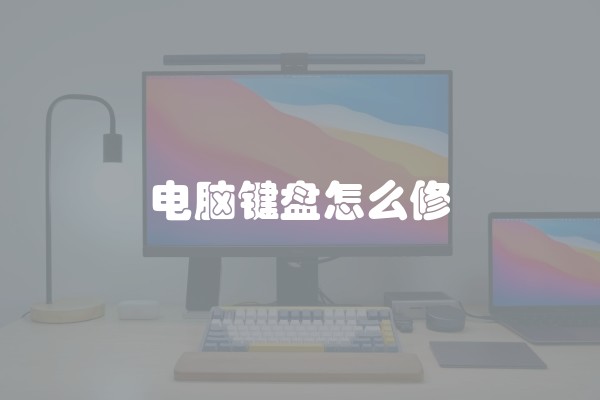 电脑键盘怎么修