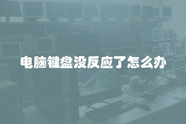 电脑键盘没反应了怎么办