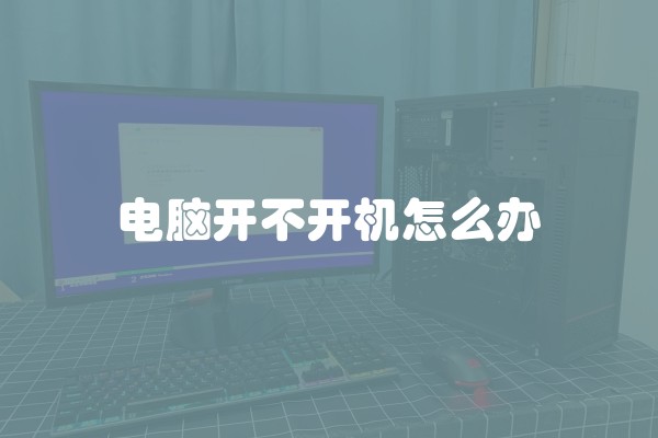 电脑开不开机怎么办