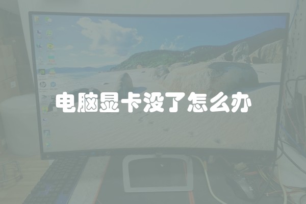 电脑显卡没了怎么办