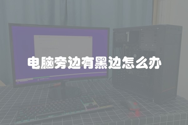 电脑旁边有黑边怎么办