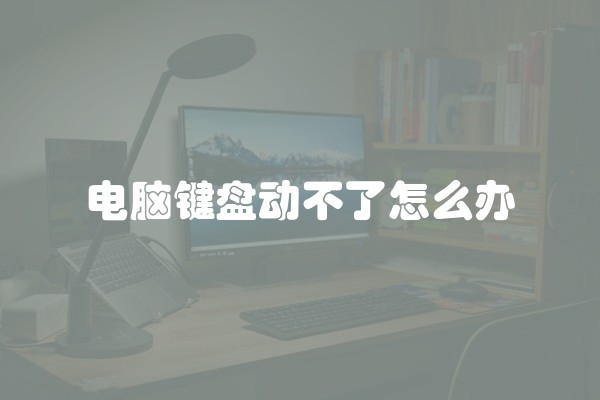 电脑键盘动不了怎么办