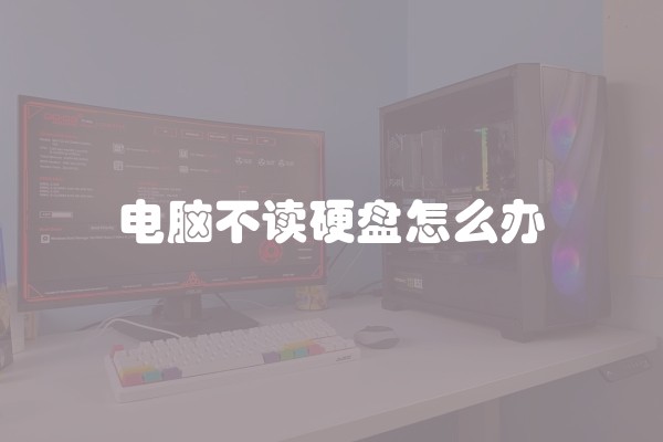 电脑不读硬盘怎么办