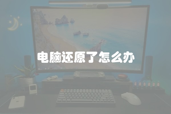电脑还原了怎么办