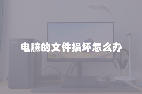 电脑的文件损坏怎么办