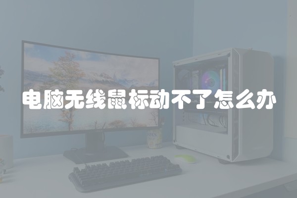 电脑无线鼠标动不了怎么办