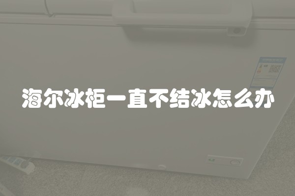 海尔冰柜一直不结冰怎么办
