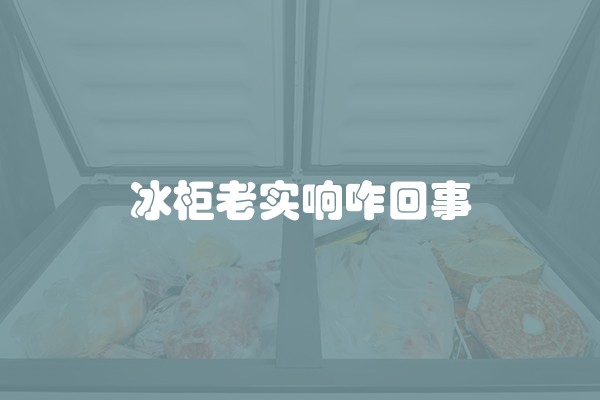 冰柜老实响咋回事