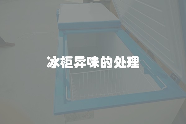 冰柜异味的处理