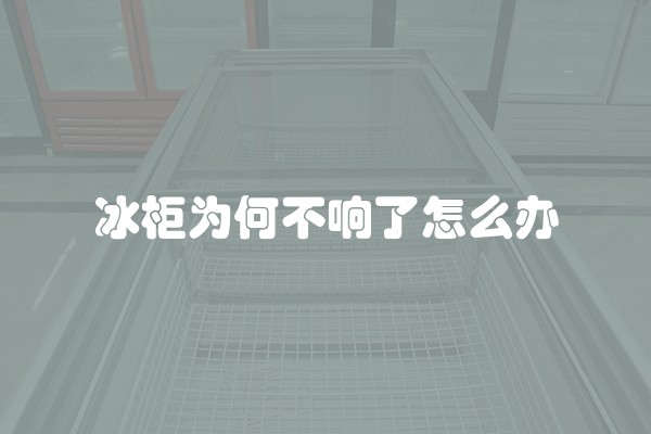 冰柜为何不响了怎么办