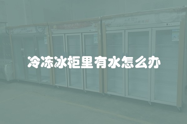 冷冻冰柜里有水怎么办