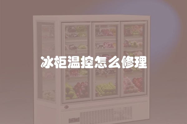 冰柜温控怎么修理