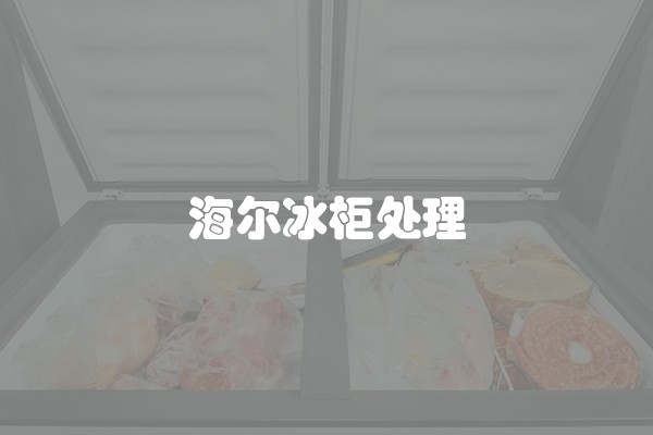 海尔冰柜处理
