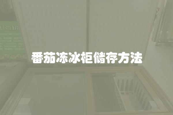 番茄冻冰柜储存方法
