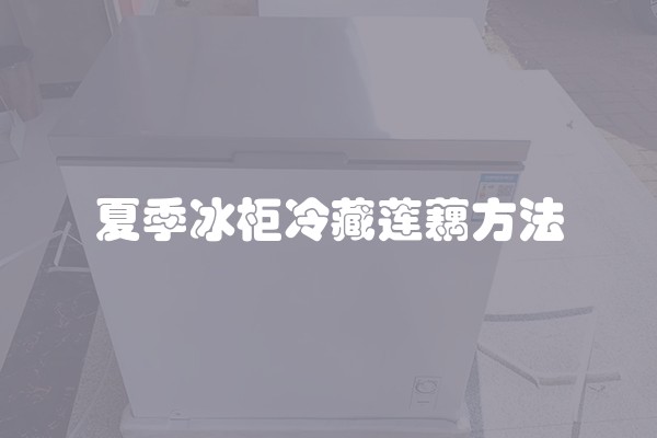 夏季冰柜冷藏莲藕方法