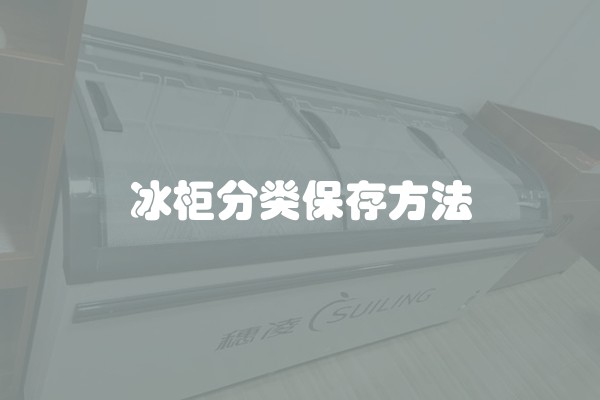 冰柜分类保存方法