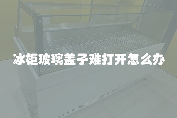 冰柜玻璃盖子难打开怎么办