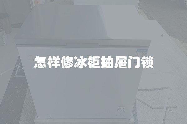 怎样修冰柜抽屉门锁