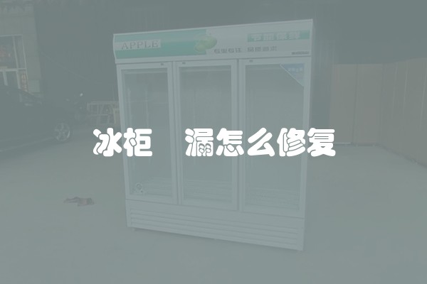 冰柜內漏怎么修复