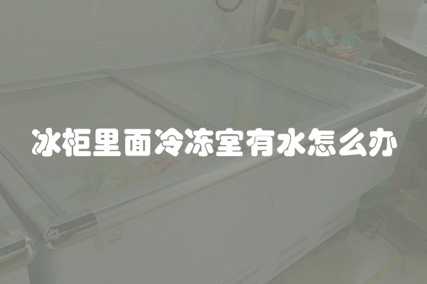 冰柜里面冷冻室有水怎么办