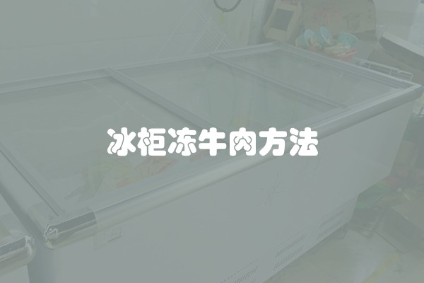 冰柜冻牛肉方法