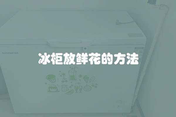 冰柜放鲜花的方法