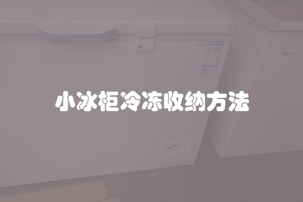 小冰柜冷冻收纳方法