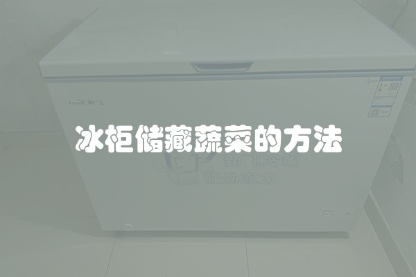 冰柜储藏蔬菜的方法