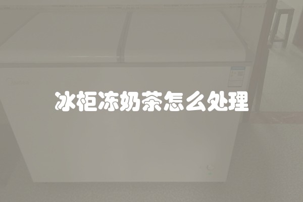 冰柜冻奶茶怎么处理