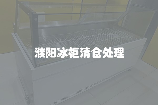 濮阳冰柜清仓处理