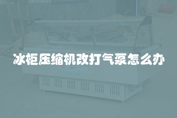 冰柜压缩机改打气泵怎么办