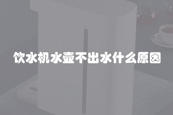 饮水机水壶不出水什么原因