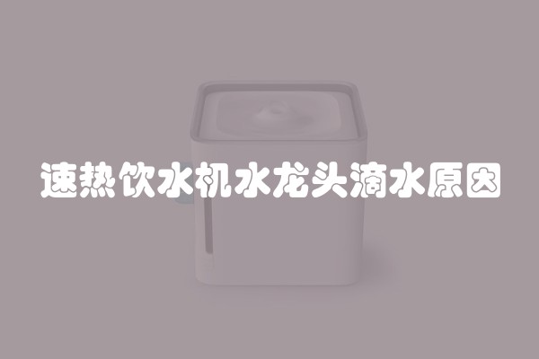 速热饮水机水龙头滴水原因