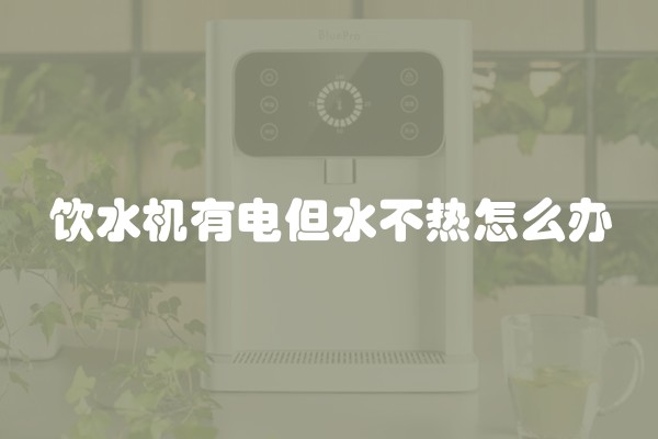 饮水机有电但水不热怎么办