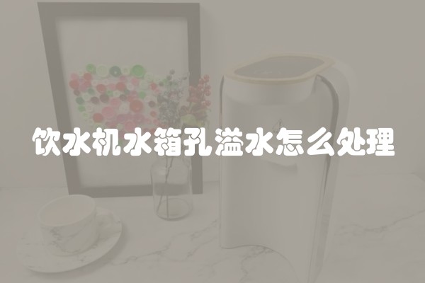 饮水机水箱孔溢水怎么处理