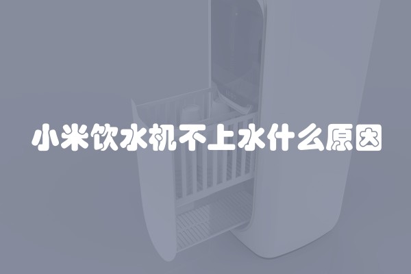 小米饮水机不上水什么原因