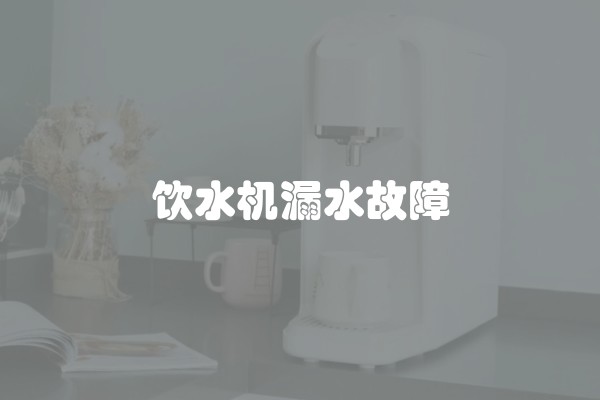 饮水机漏水故障
