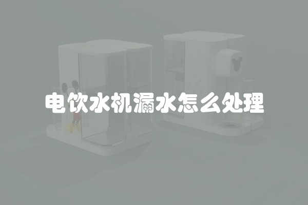 电饮水机漏水怎么处理