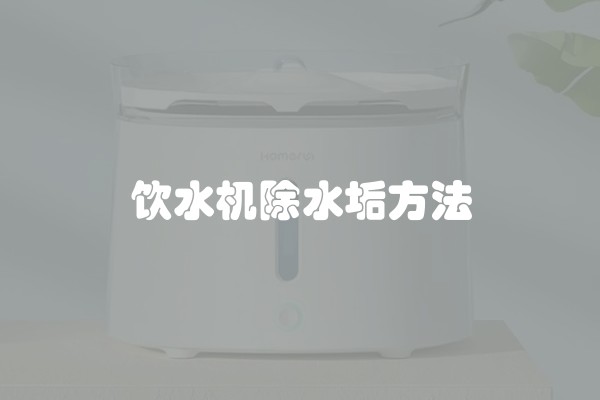 饮水机除水垢方法