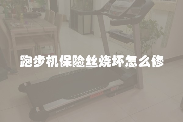 跑步机保险丝烧坏怎么修