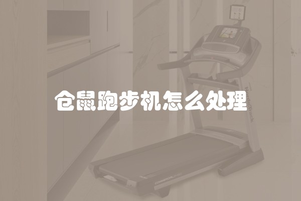 仓鼠跑步机怎么处理