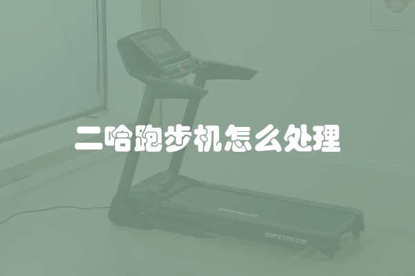 二哈跑步机怎么处理