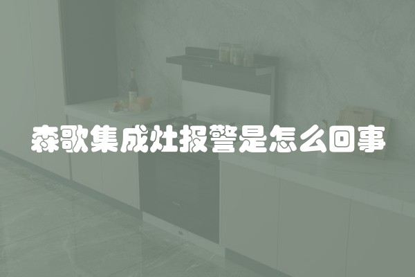 森歌集成灶报警是怎么回事