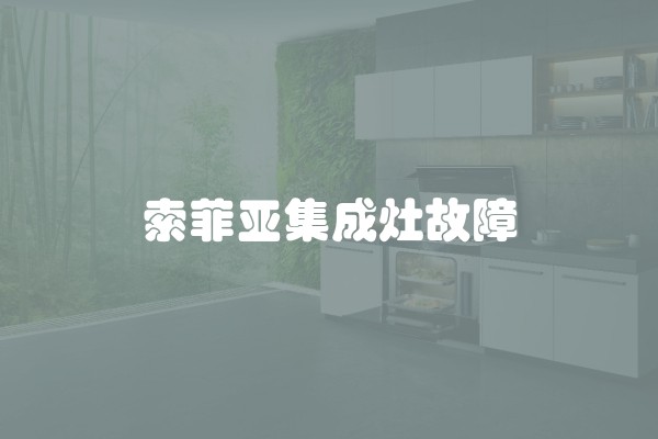 索菲亚集成灶故障