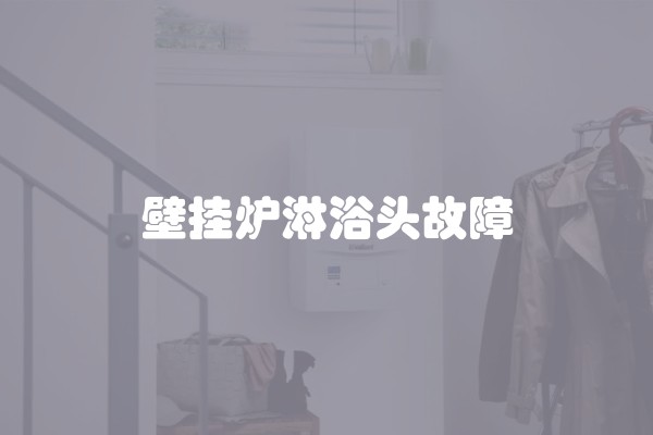 壁挂炉淋浴头故障